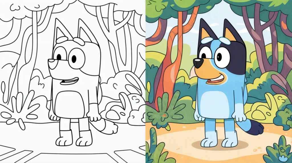 Bluey Coloring Pages