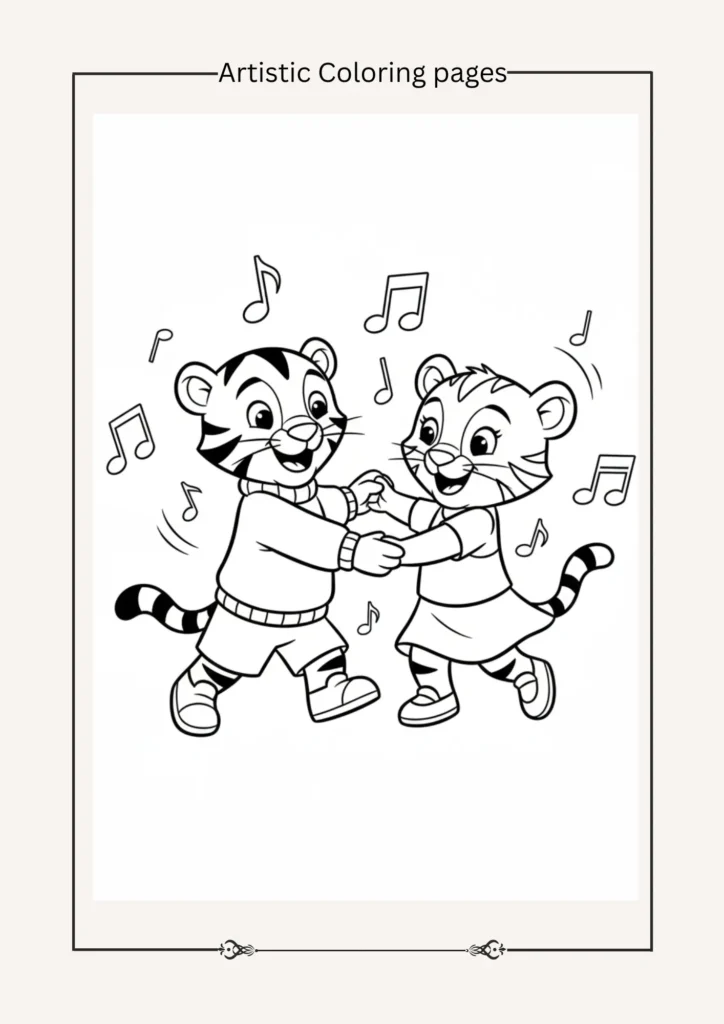 Daniel Tiger and Katerina Kittycat dancing