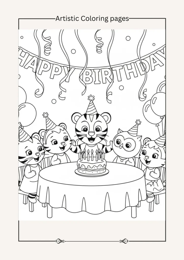 Daniel Tiger’s birthday party