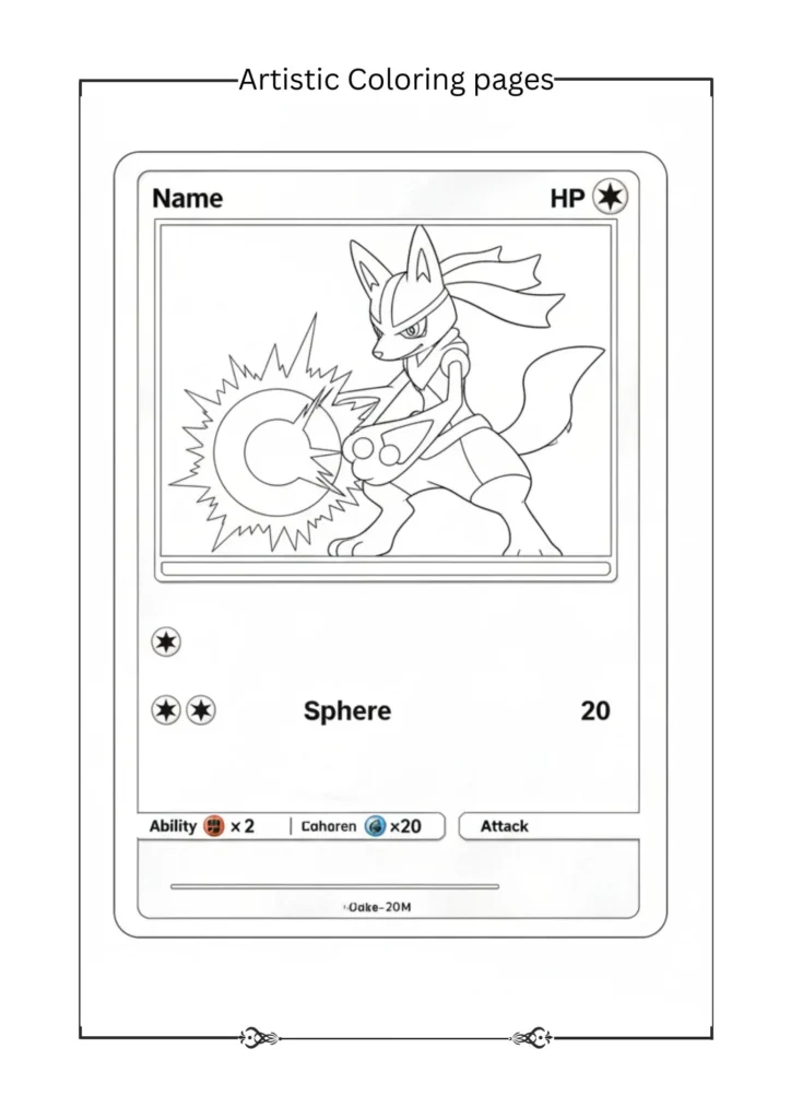 Lucario preparing an aura sphere attack