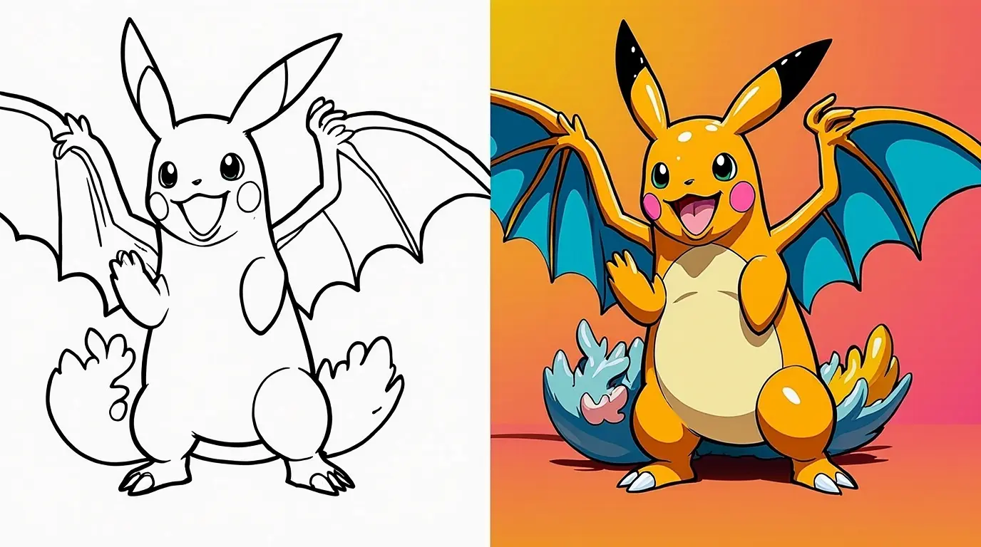 pokémon Card Coloring Page